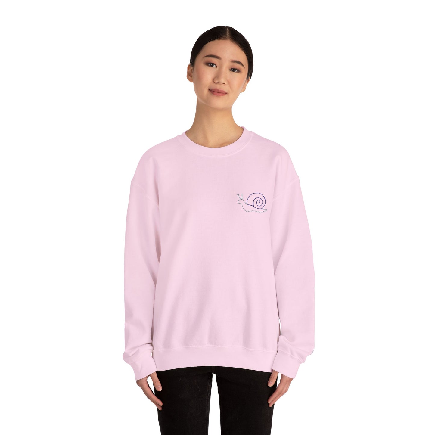 Crewneck Sweatshirt - Slow and Steady snail, chronic illness recovery