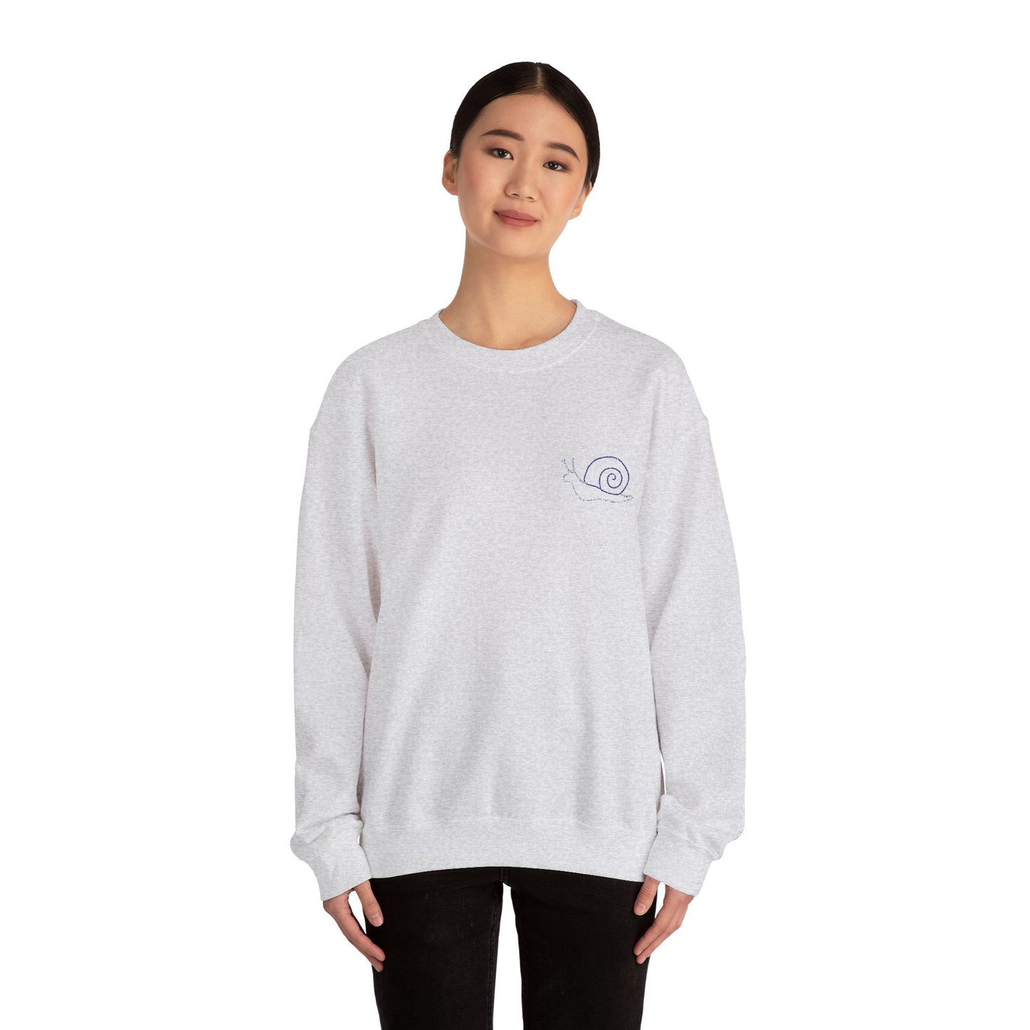 Crewneck Sweatshirt - Slow and Steady snail, chronic illness recovery