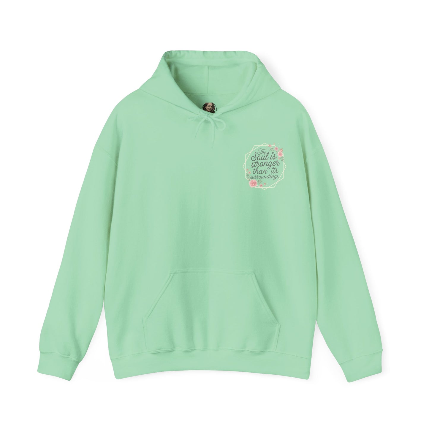 Floral Mental Health Unisex Hoodie - Soul Stronger Than Surroundings