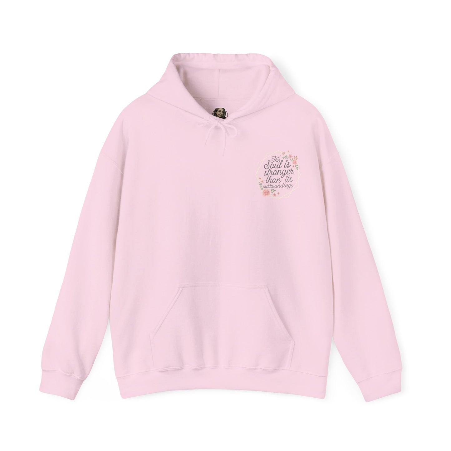 Floral Mental Health Unisex Hoodie - Soul Stronger Than Surroundings