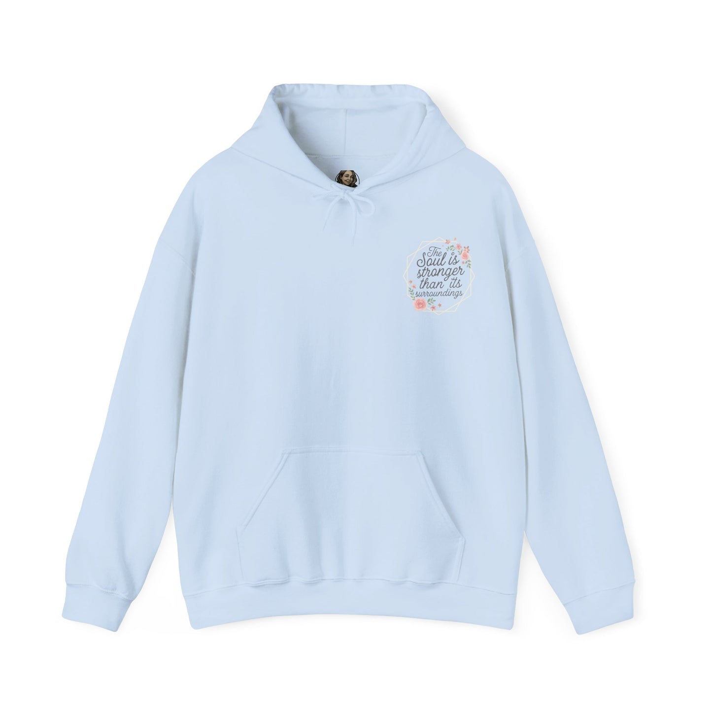 Floral Mental Health Unisex Hoodie - Soul Stronger Than Surroundings