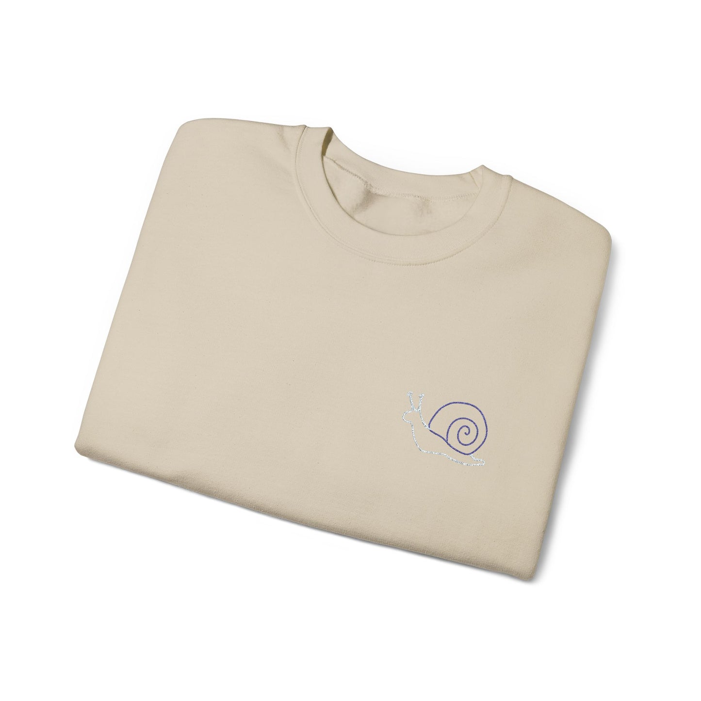 Crewneck Sweatshirt - Slow and Steady snail, chronic illness recovery