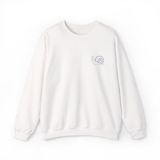 Crewneck Sweatshirt - Slow and Steady snail, chronic illness recovery