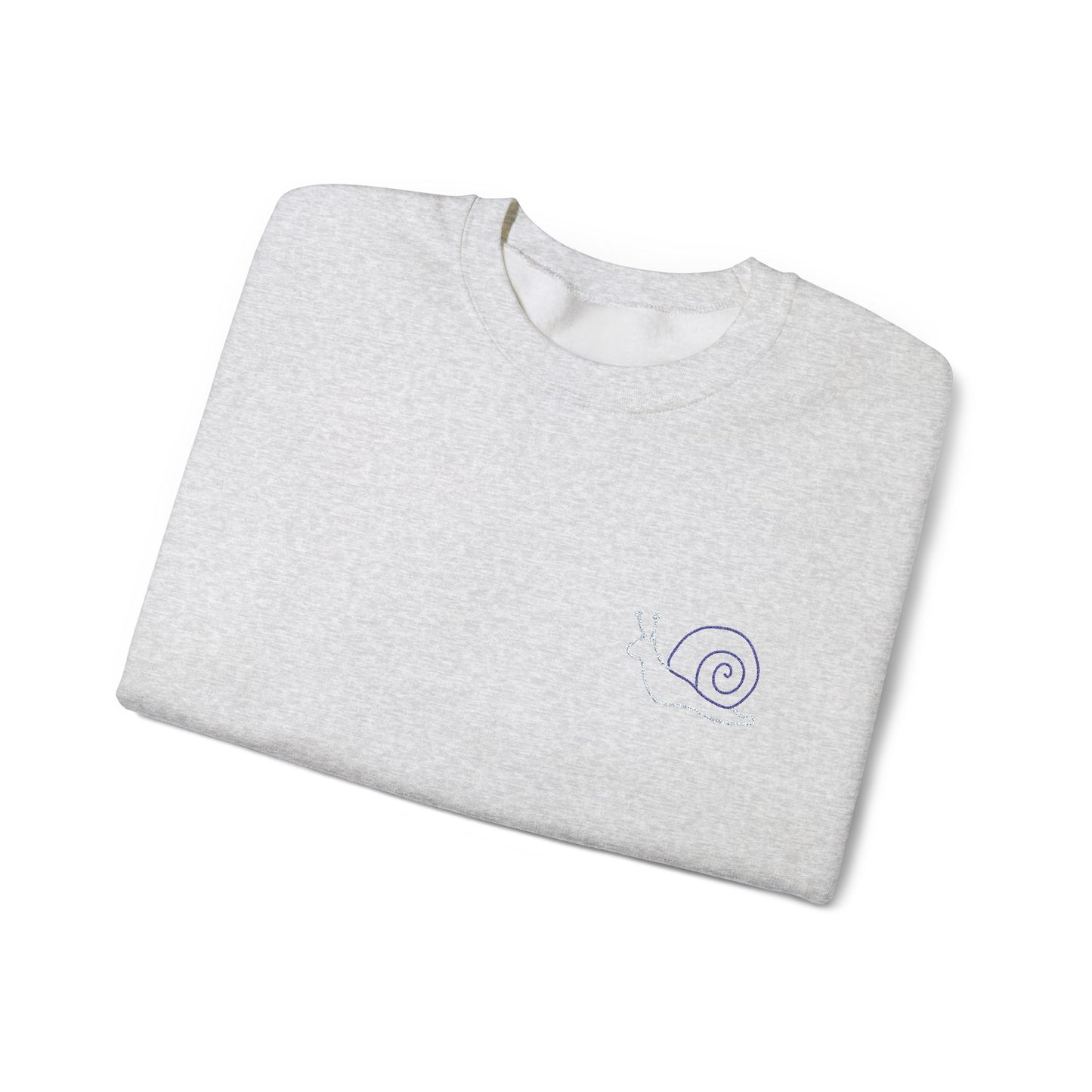 Crewneck Sweatshirt - Slow and Steady snail, chronic illness recovery
