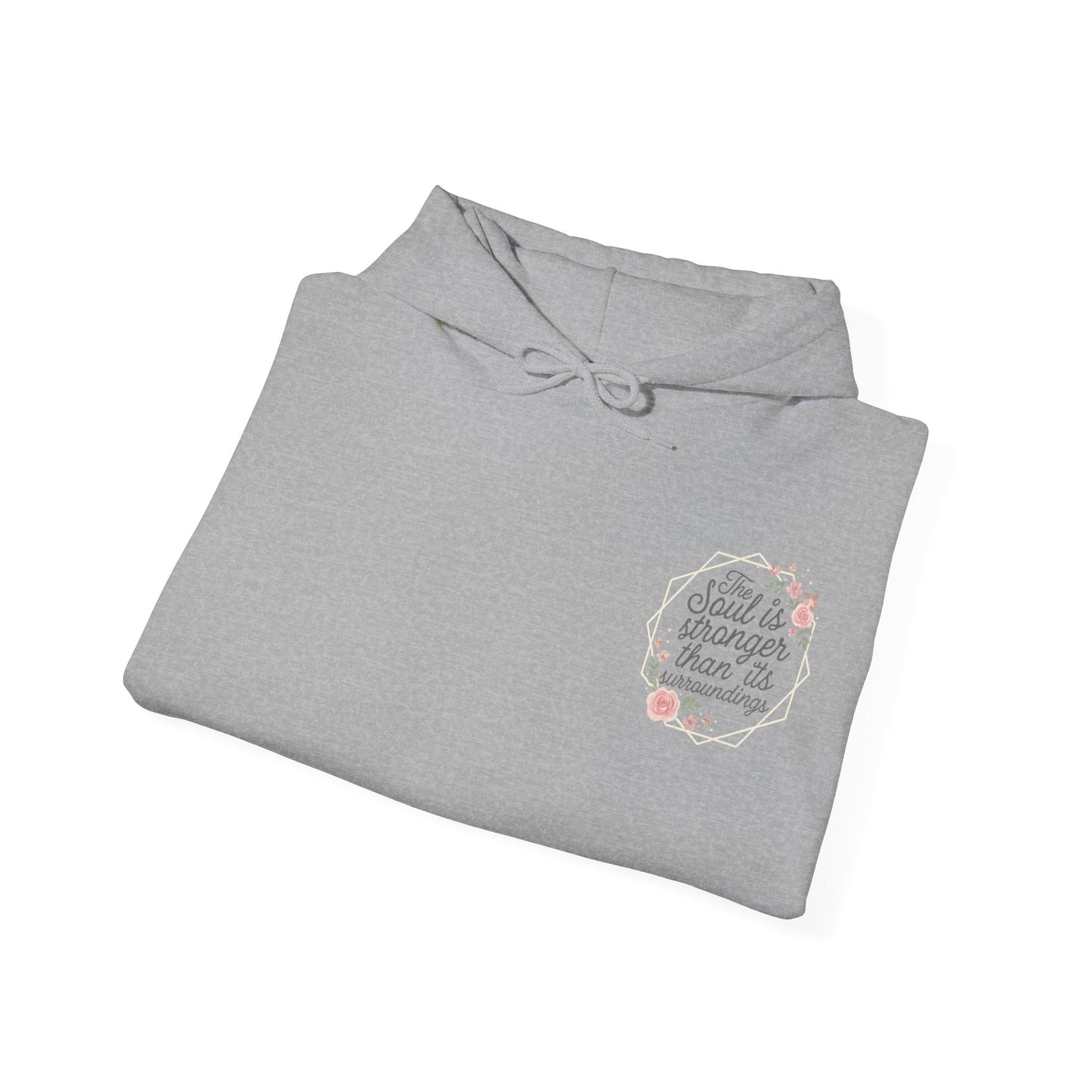 Floral Mental Health Unisex Hoodie - Soul Stronger Than Surroundings