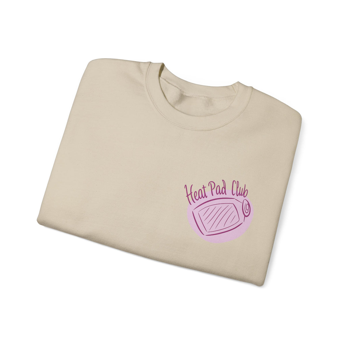 HEAT PAD CLUB Cozy Sweatshirt - Sweatshirt Gift, heat pad EnthuClothing, Casual Cozy Wear, Craft Night Essential